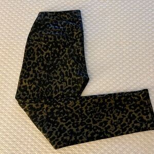 BEIJA Flor Leopard Print Jeans